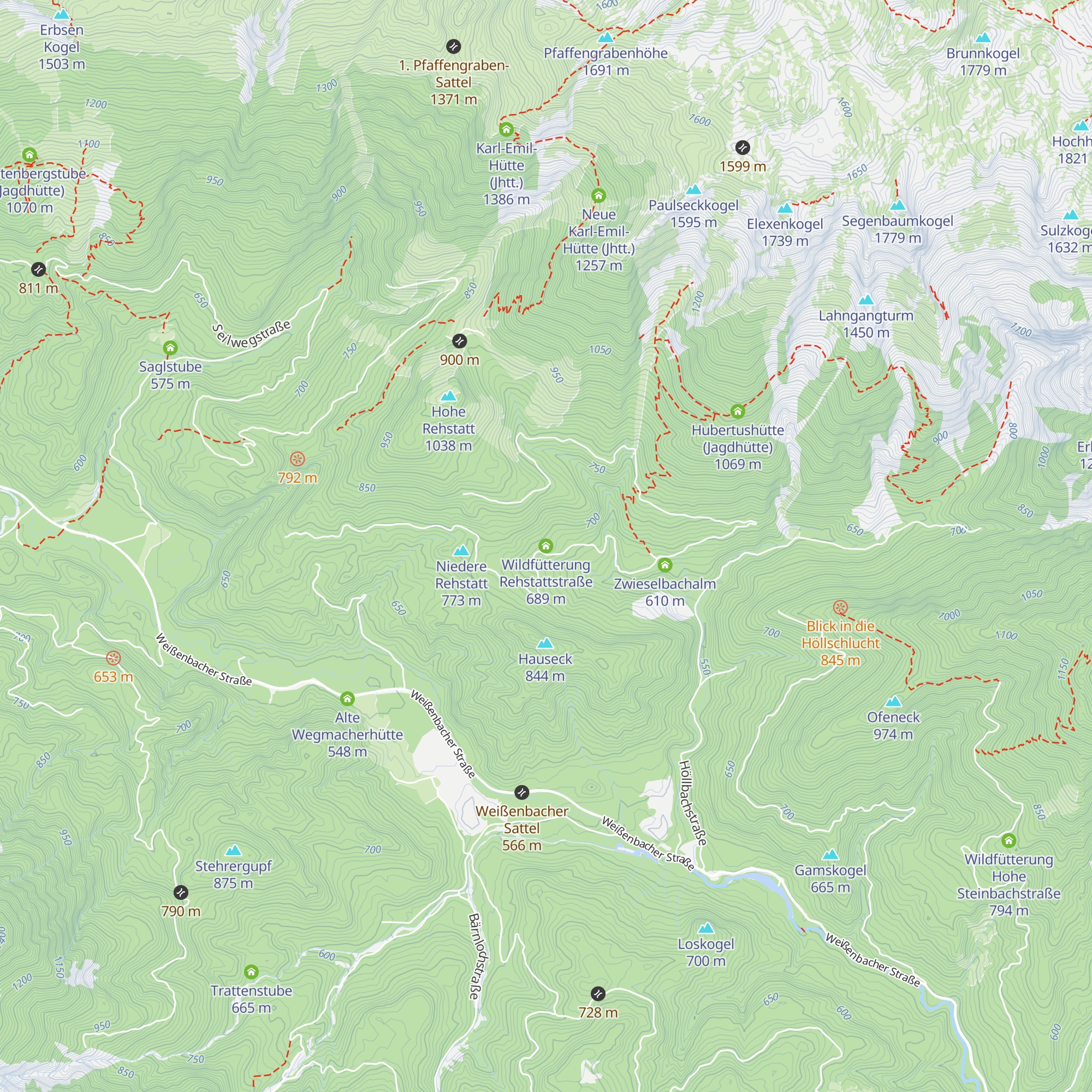 Wildfütterung Rehstattstraße map