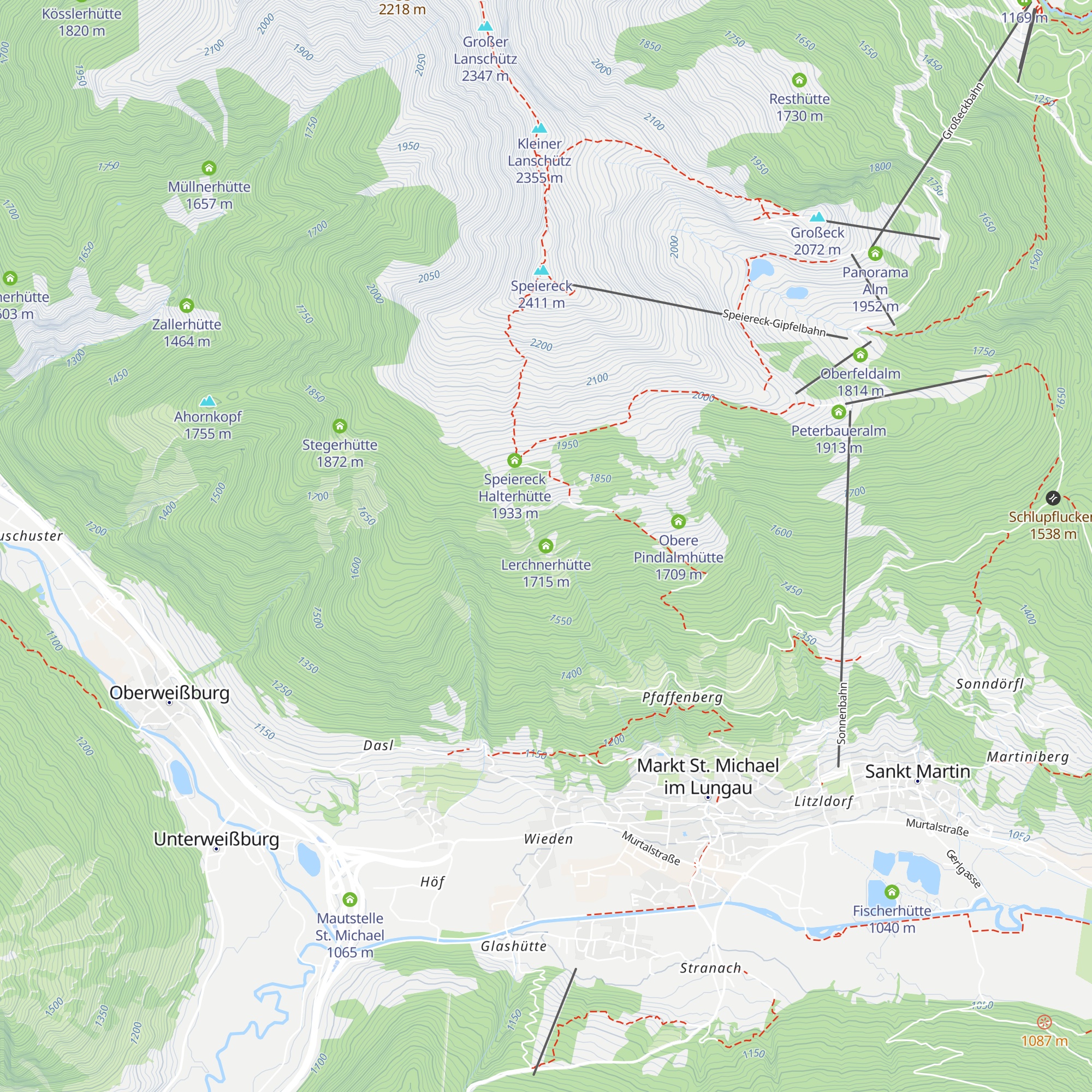 Lerchnerhütte map