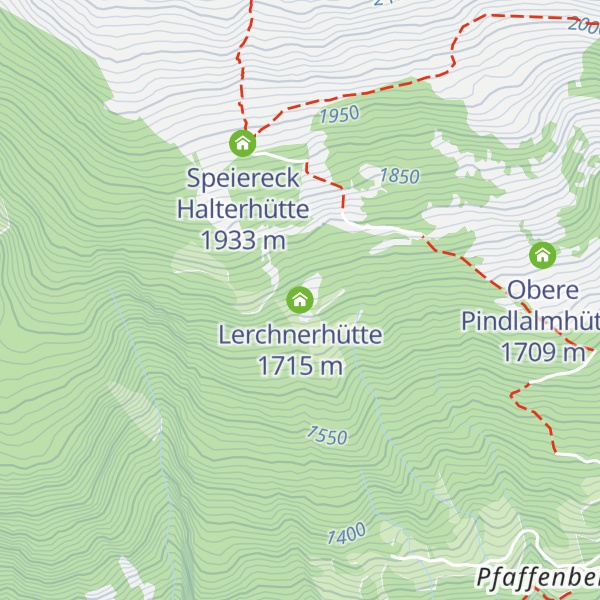 Map of Lerchnerhütte