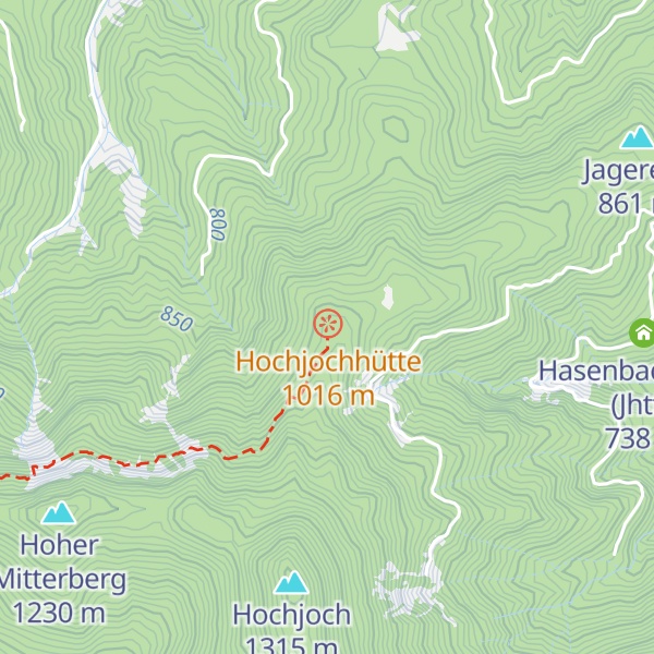 Map of Hochjochhütte