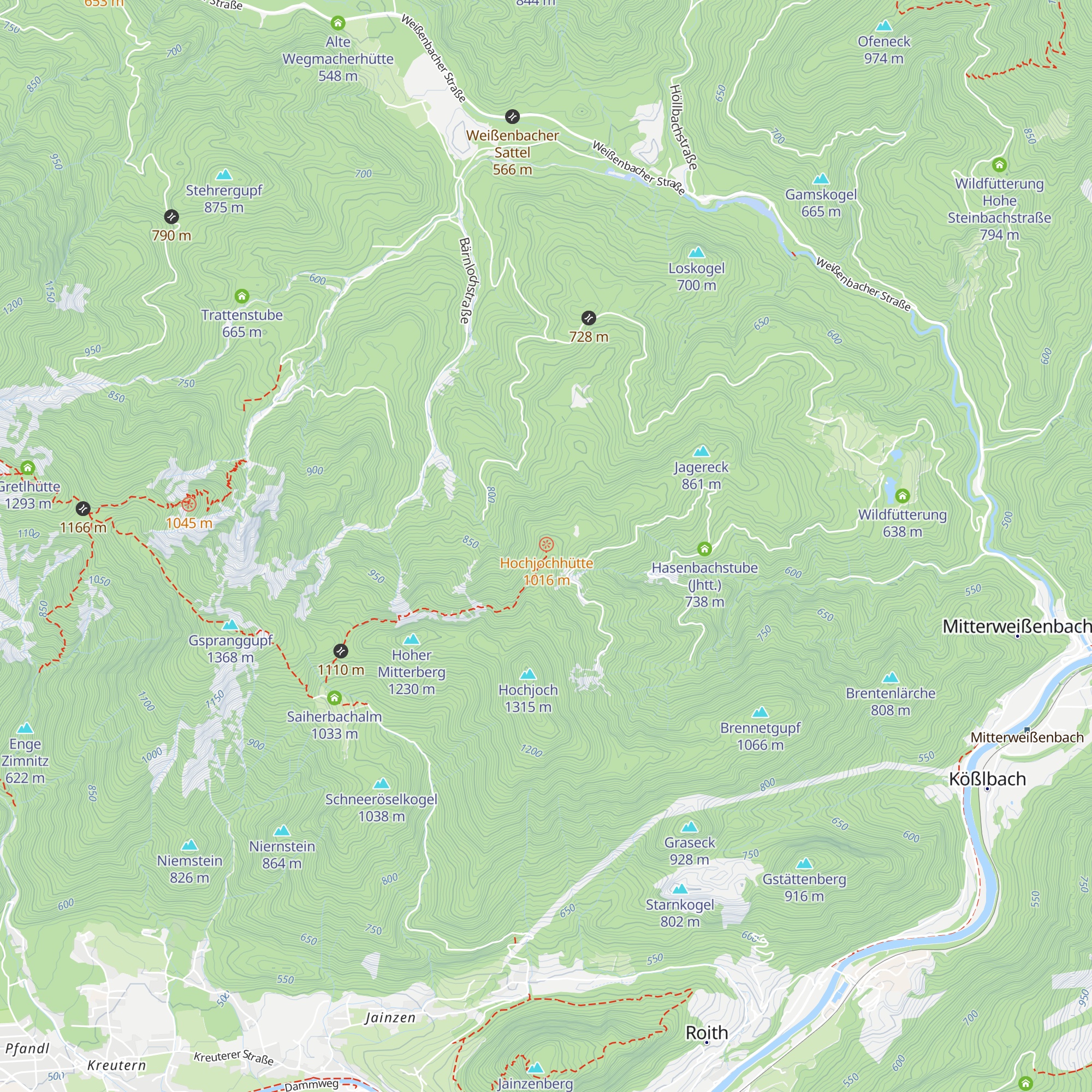 Hochjochhütte map