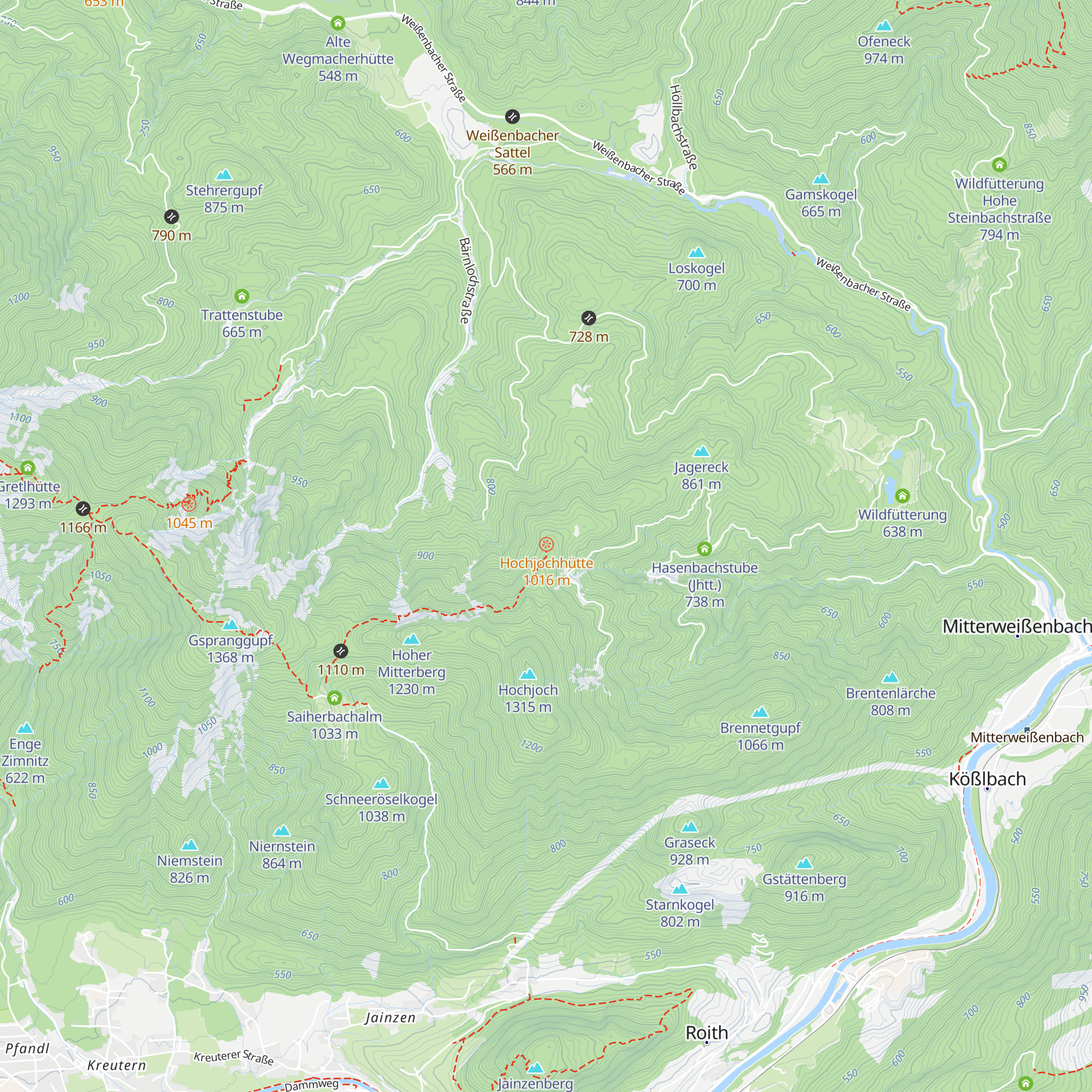 Hochjochhütte map