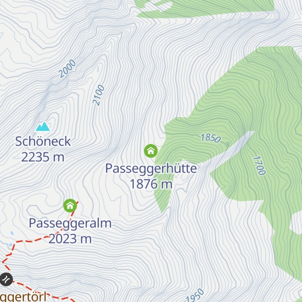 Map of Passeggerhütte
