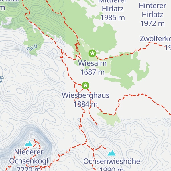 Map of Wiesberghaus
