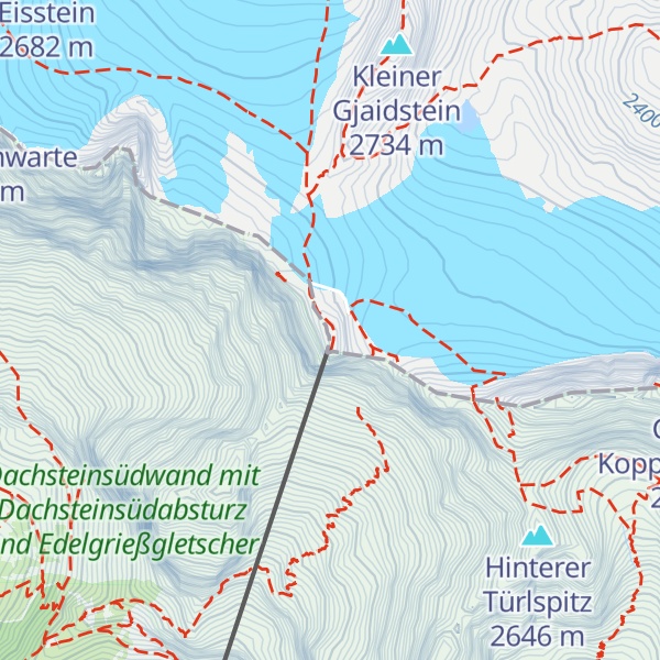 Map of Dachstein glacier restaurant
