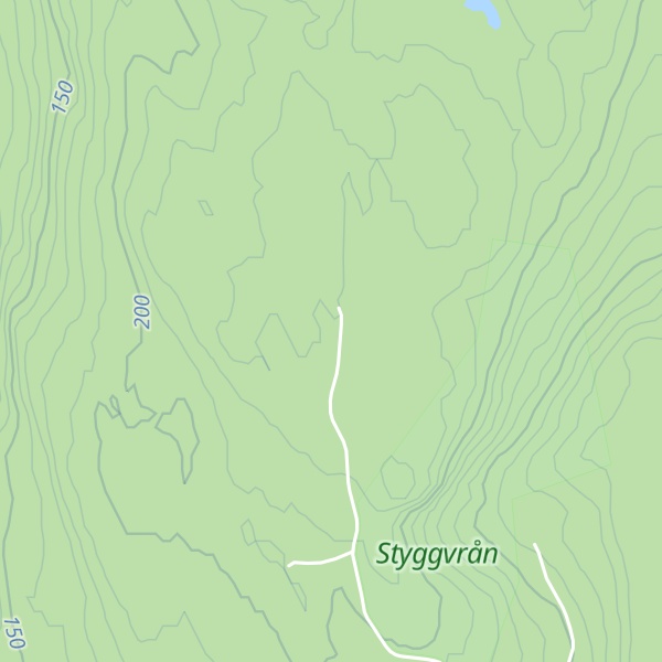 Map of Styggvråsberget