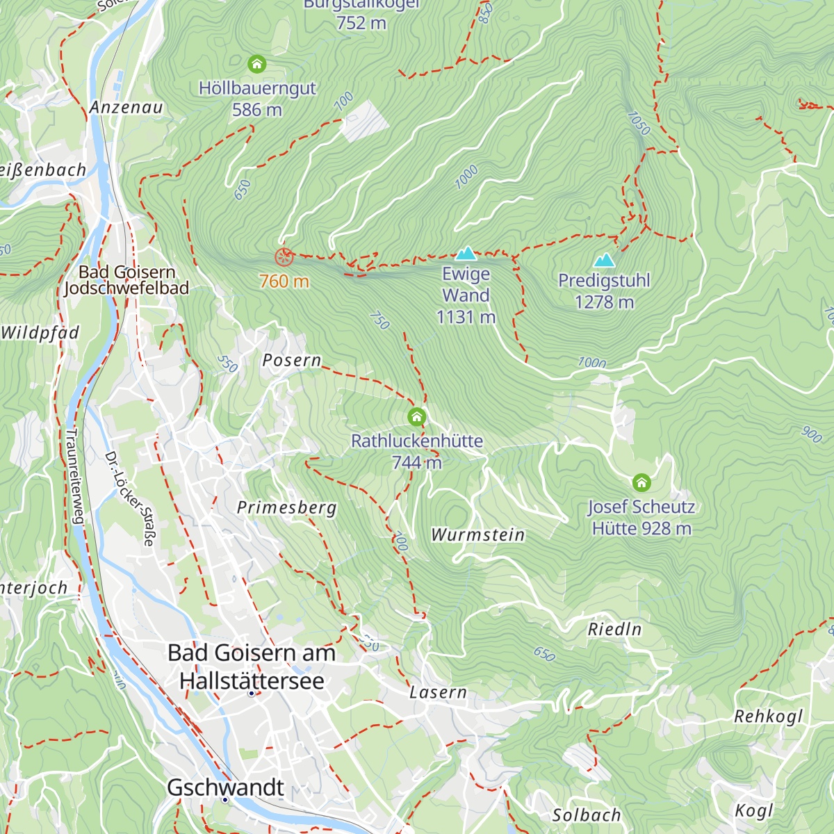 Rathluckenhütte map