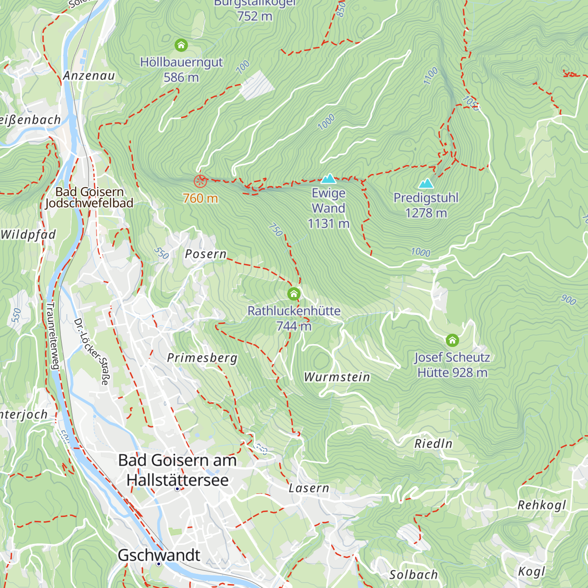 Rathluckenhütte map