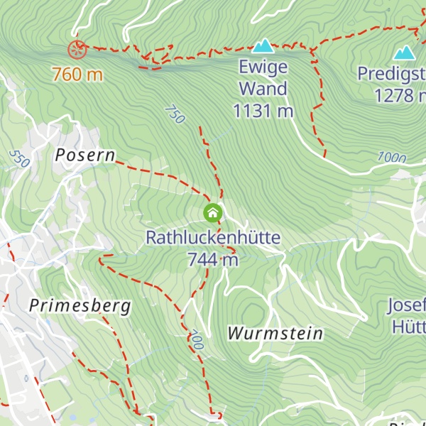 Map of Rathluckenhütte