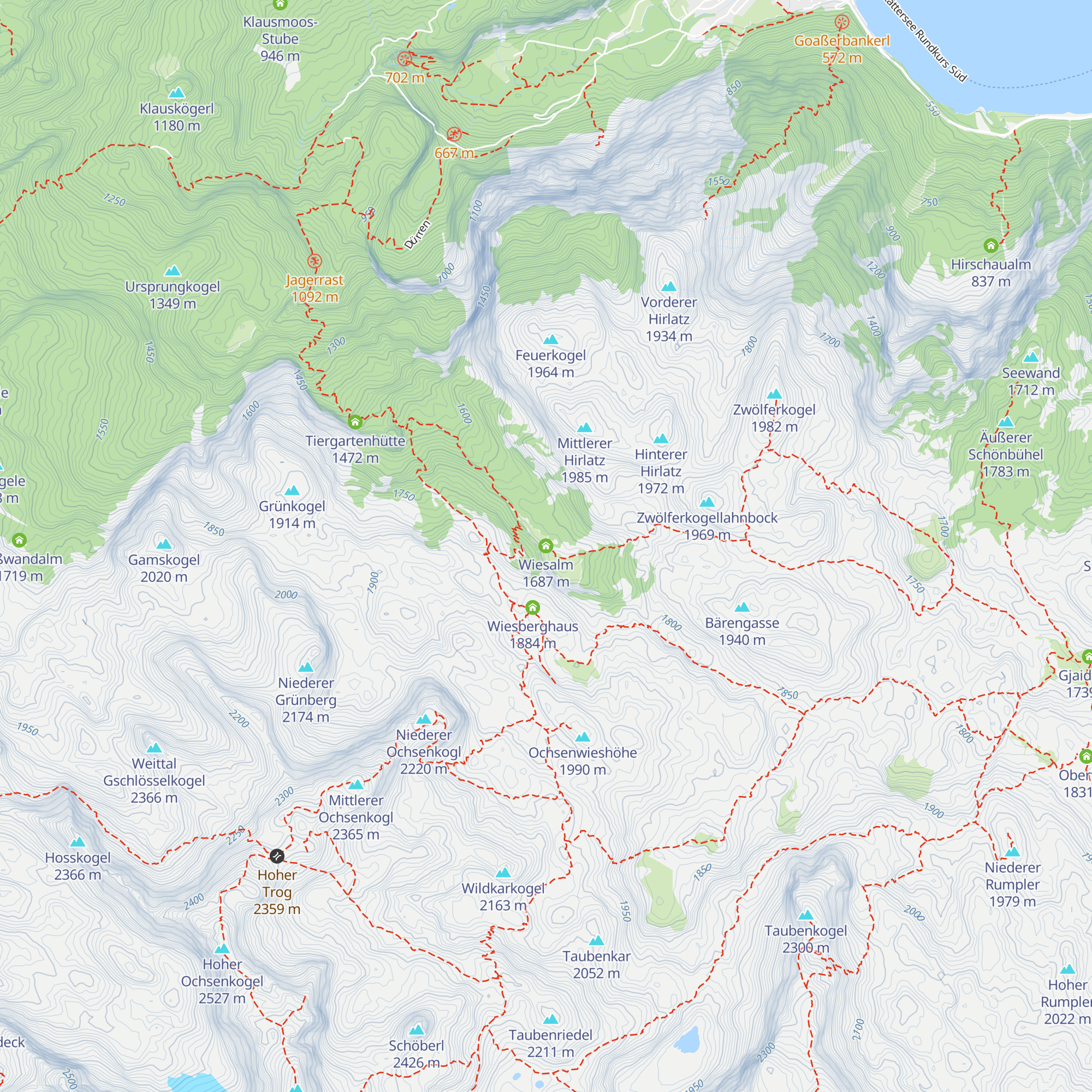 Wiesalm map