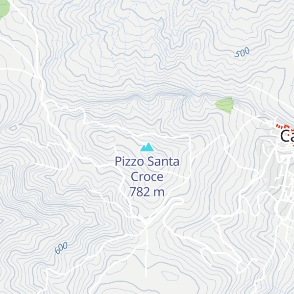 Map of Pizzo Santa Croce