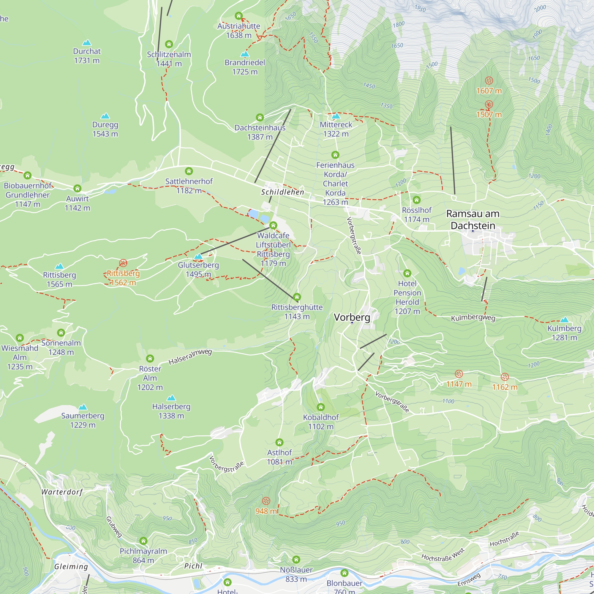 Rittisberghütte map
