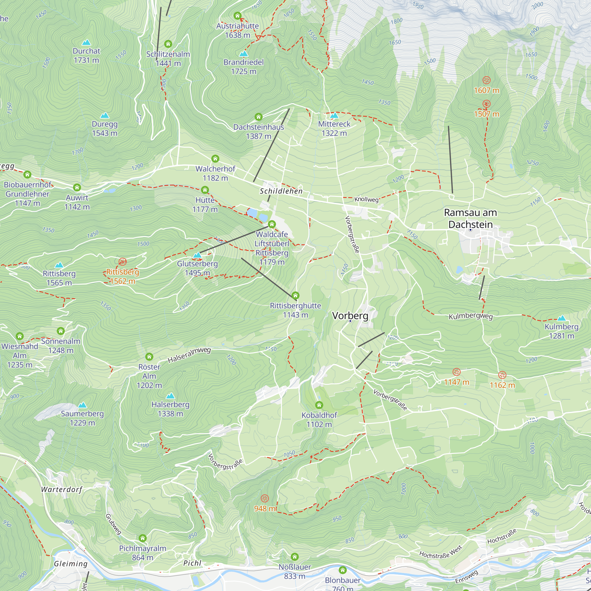 Rittisberghütte map