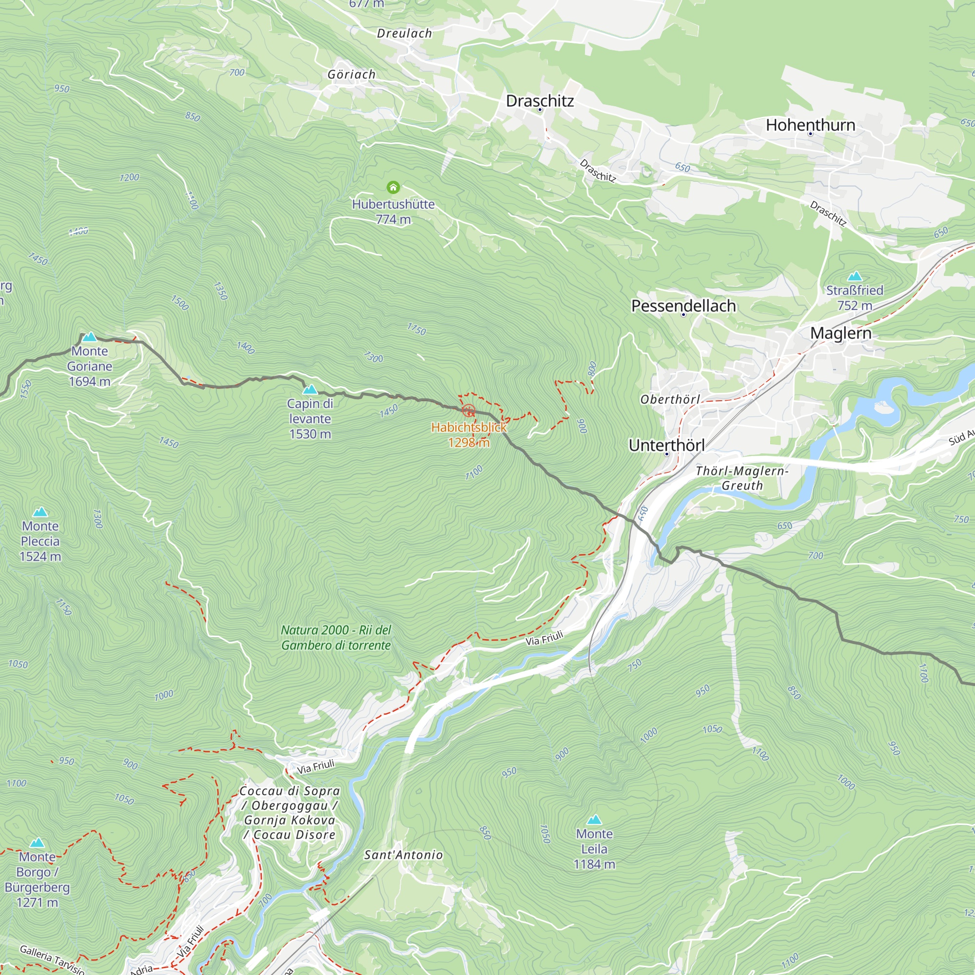 Malga Rotonda map
