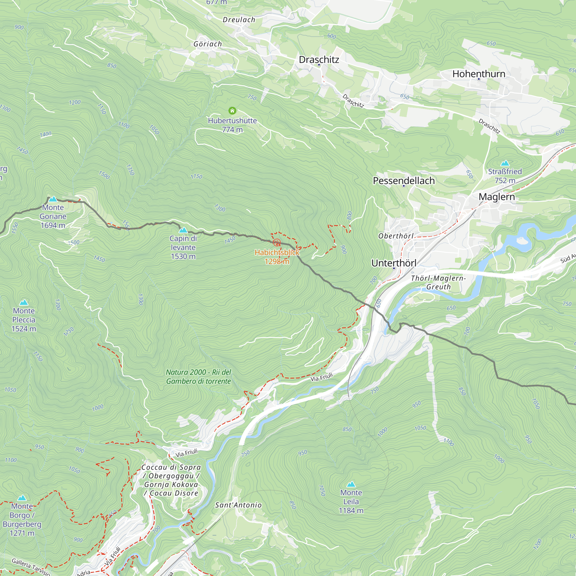 Malga Rotonda map