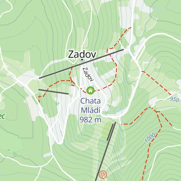 Map of Chata Mládí