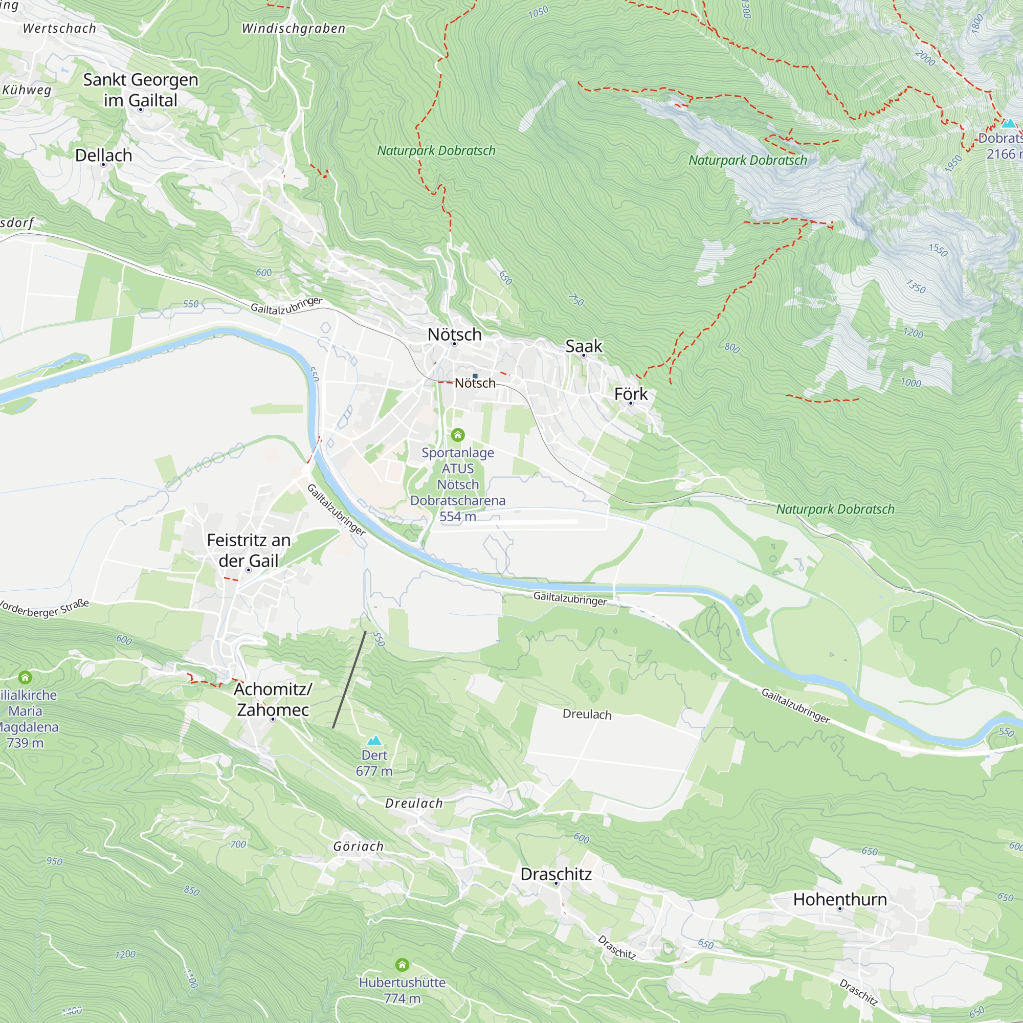 Flugplatz Nötsch map