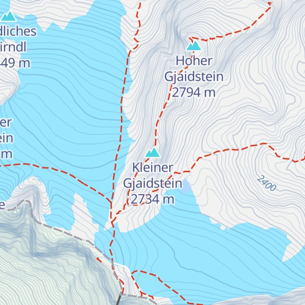 Map of Kleiner Gjaidstein