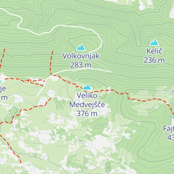 Map of Veliko Medvejšče