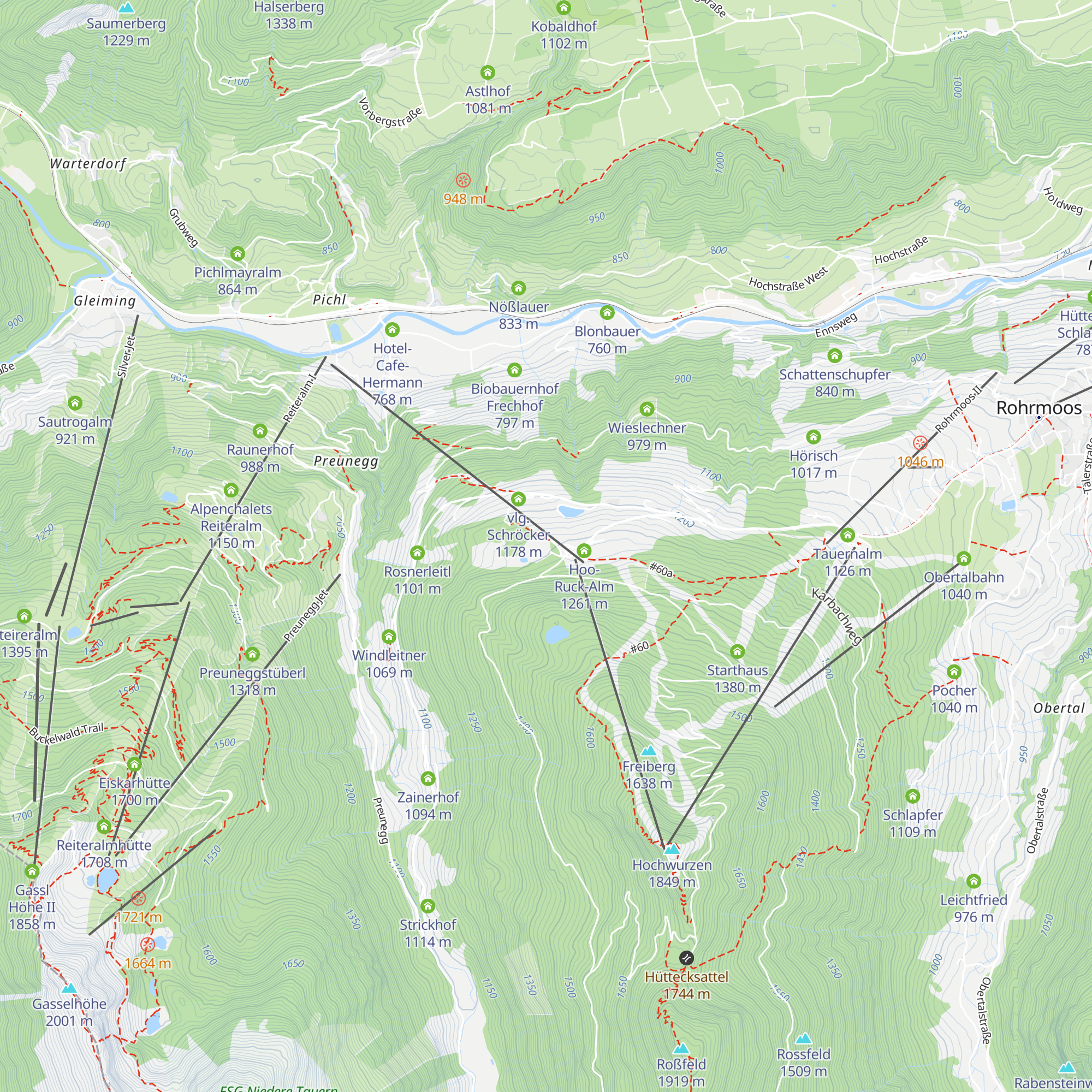 Chalet Beraller map