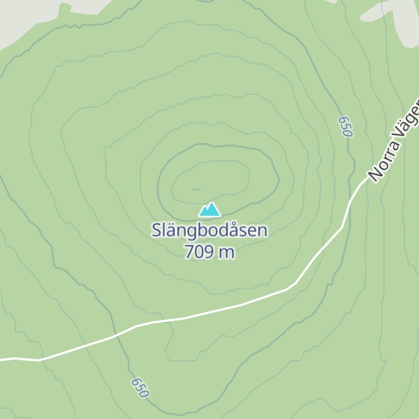 Map of Slängbodåsen