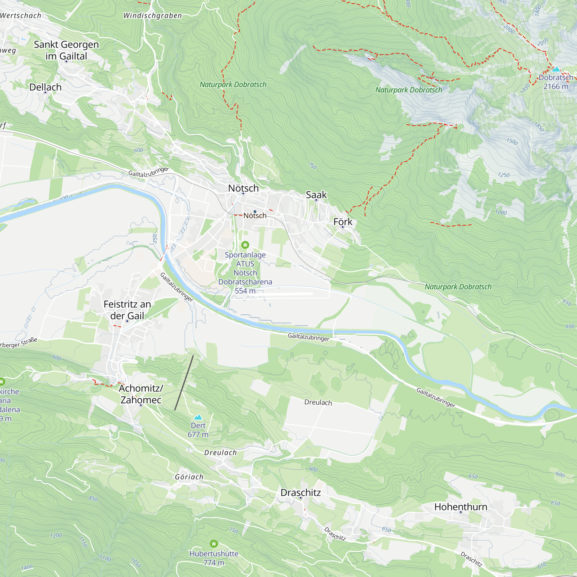 Clubhütte Segelfliegergruppe Villach map