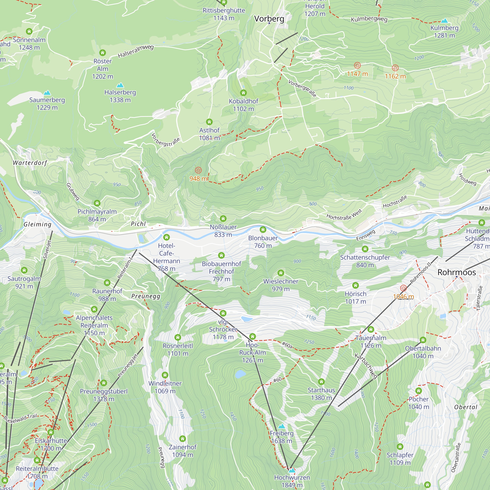 Entingerhof map