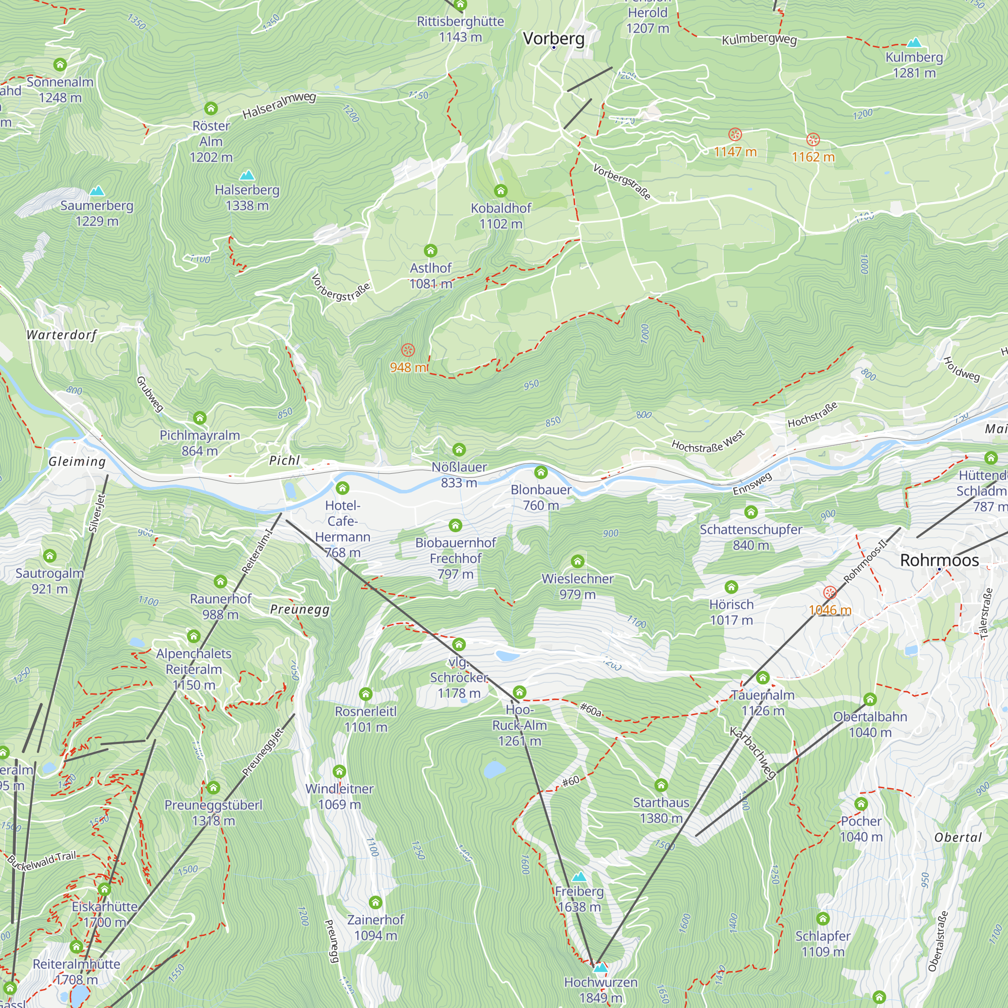 Entingerhof map
