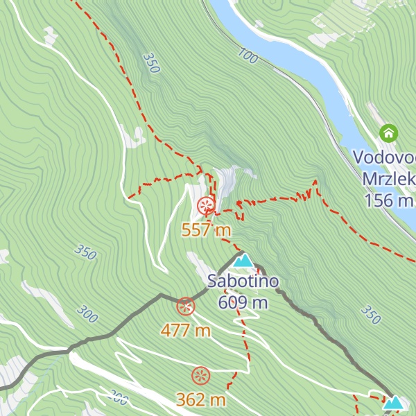 Map of Dom na Sabotinu