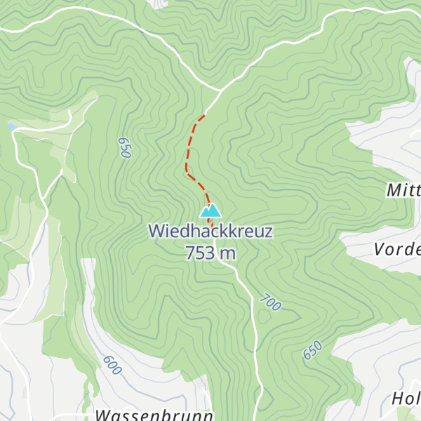 Map of Wiedhackkreuz