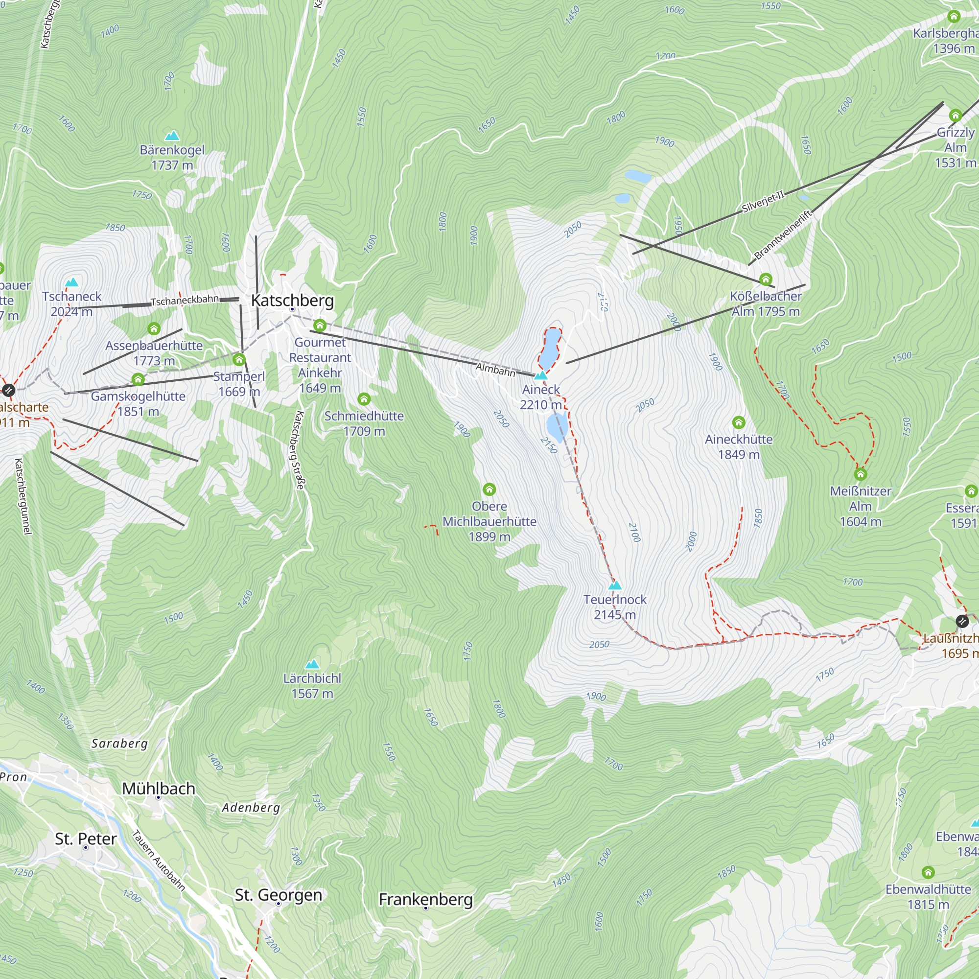 Obere Michlbauerhütte map