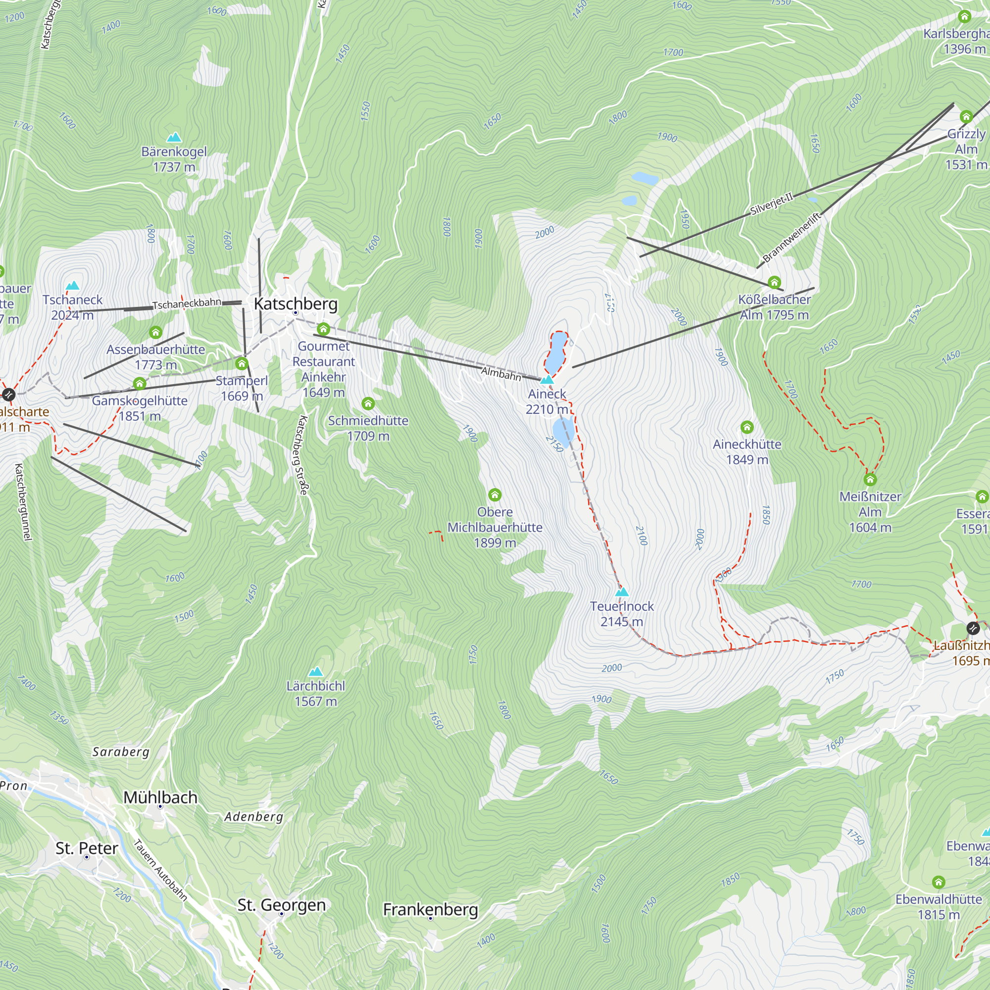 Obere Michlbauerhütte map