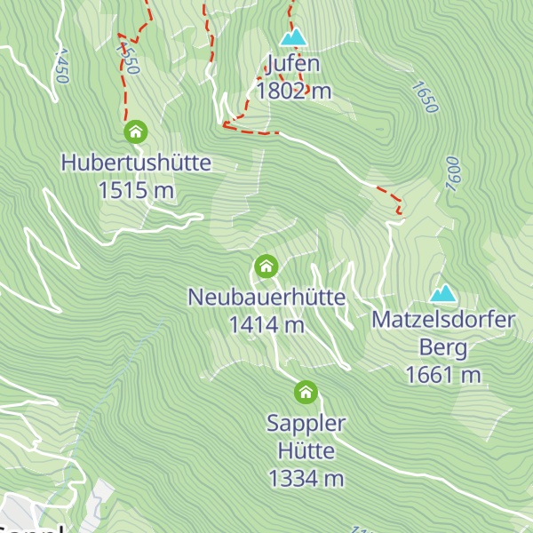 Map of Neubauerhütte
