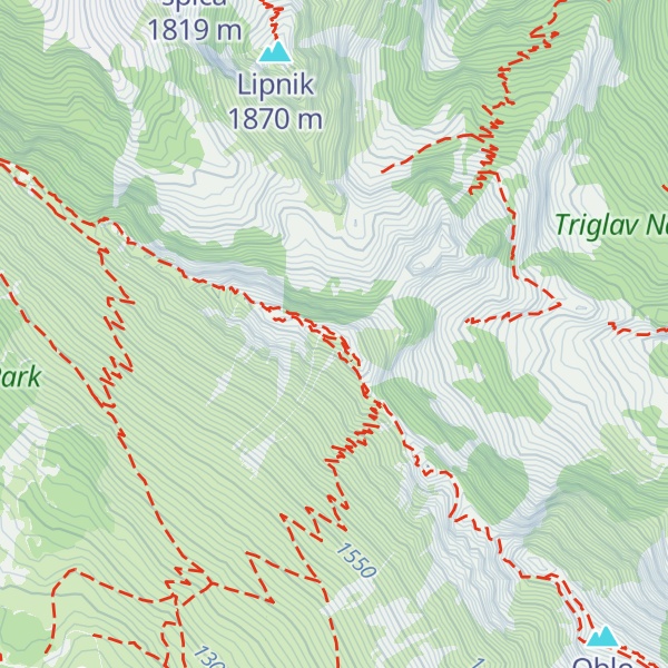 Map of Vršič