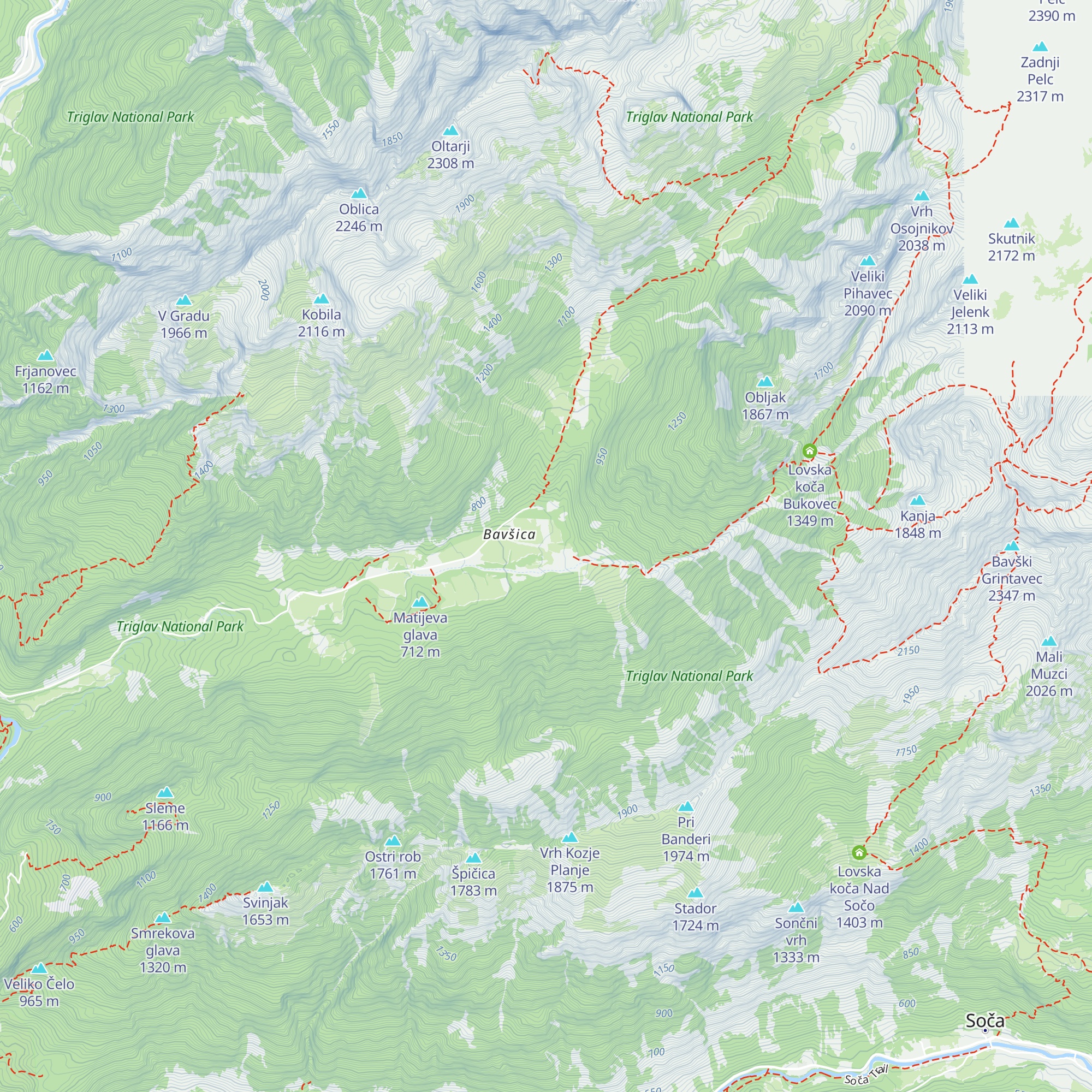 Planinsko učno središče (PUS) Bavšica map