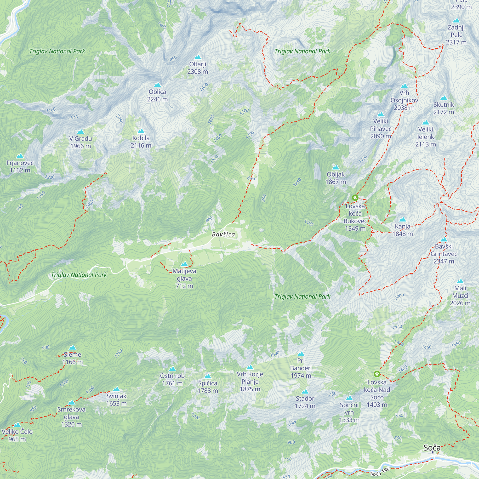 Planinsko učno središče (PUS) Bavšica map