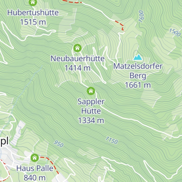 Map of Sappler Hütte