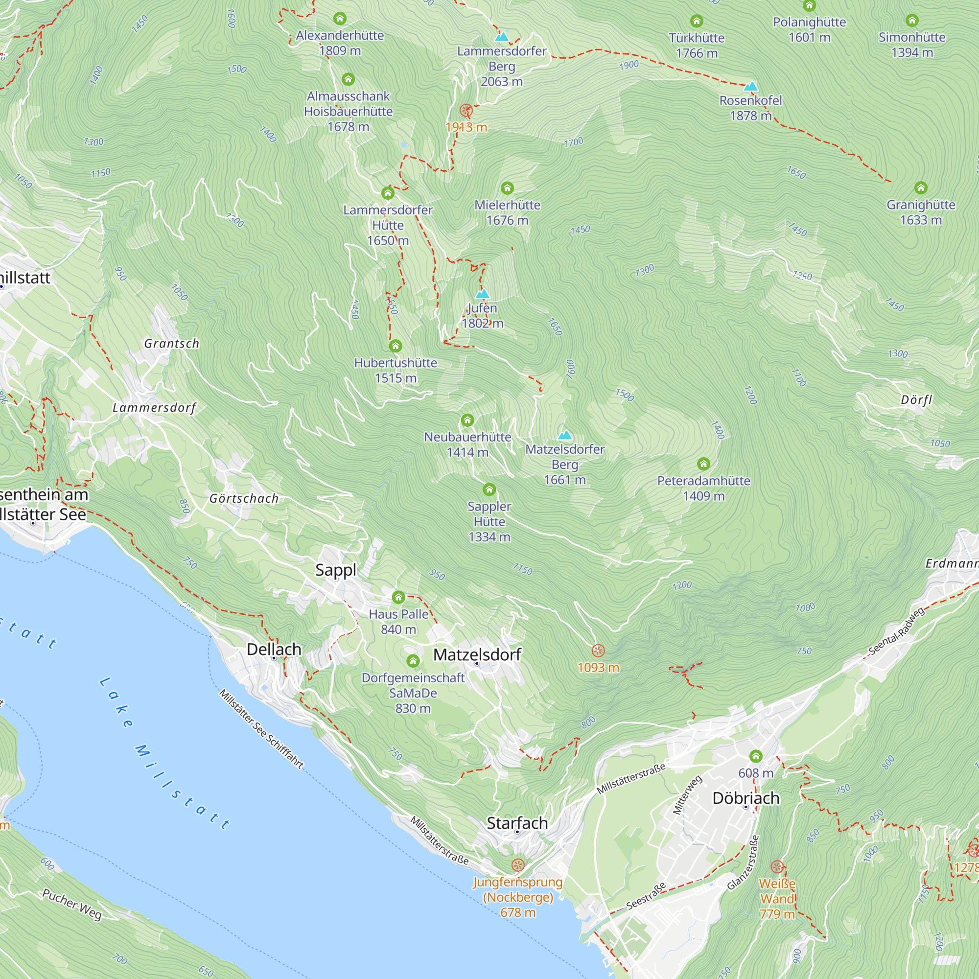 Sappler Hütte map