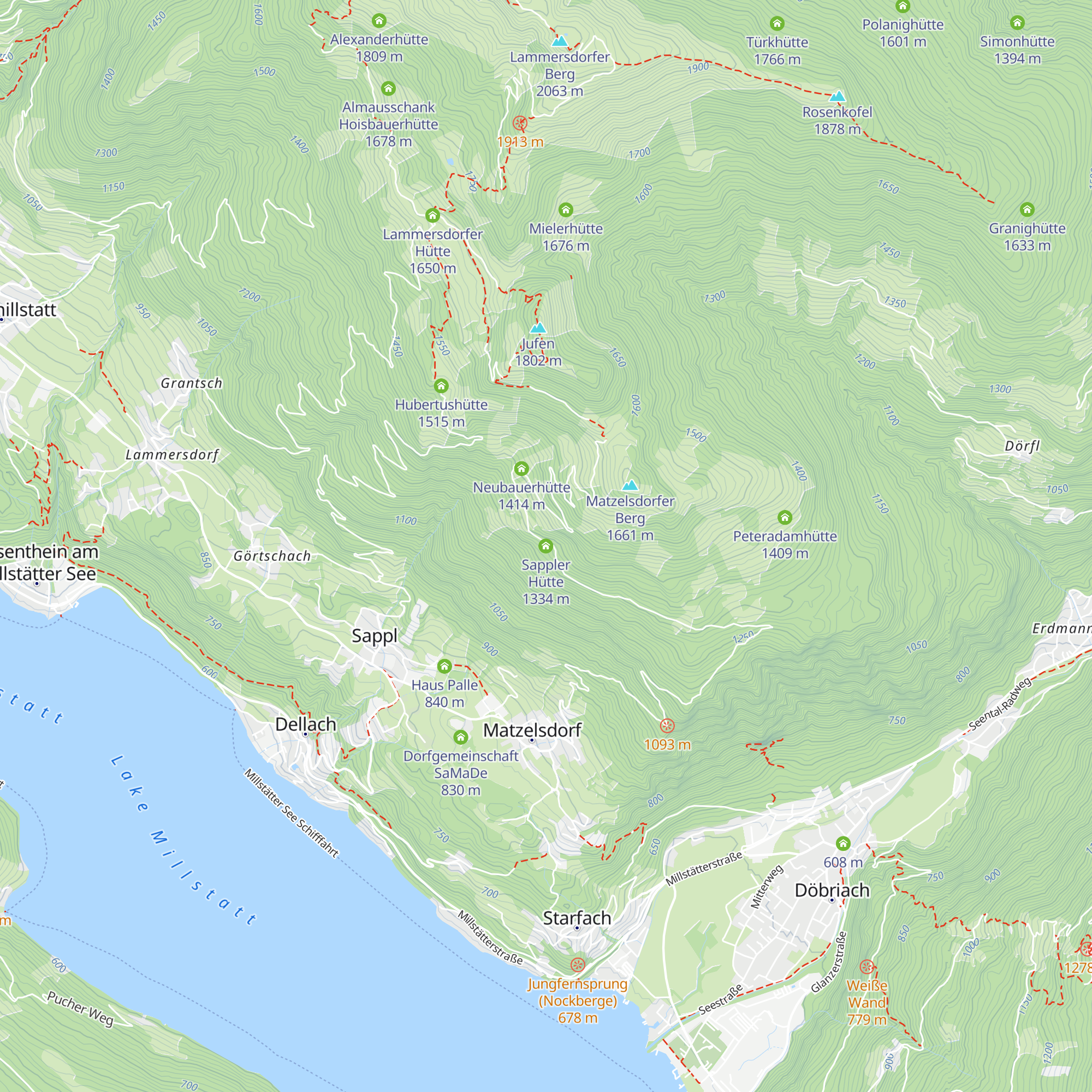 Sappler Hütte map