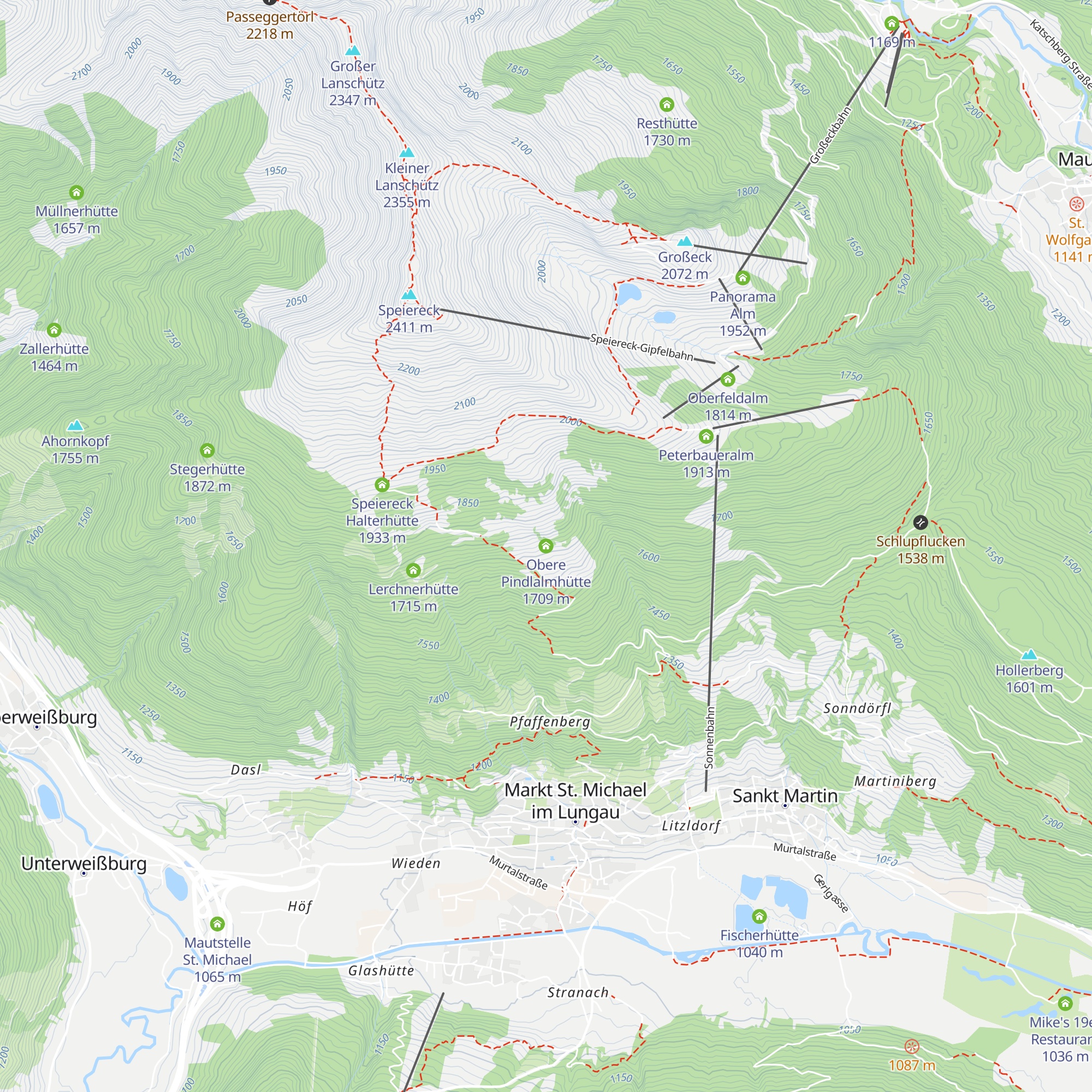 Obere Pindlalmhütte map