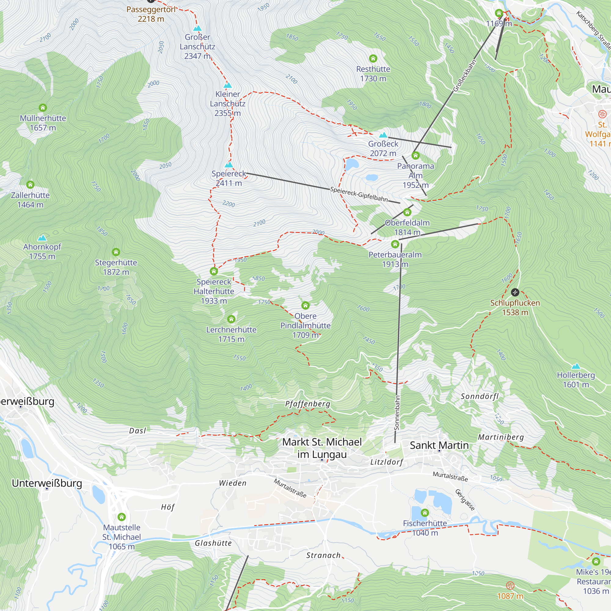 Obere Pindlalmhütte map