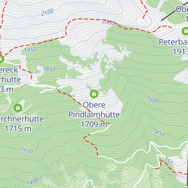 Map of Obere Pindlalmhütte
