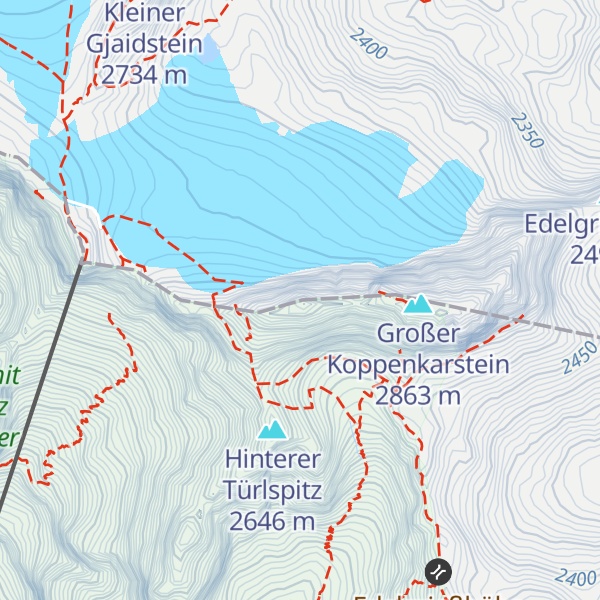 Map of Kleiner Koppenkarstein