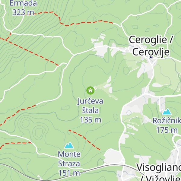 Map of Jurčeva štala