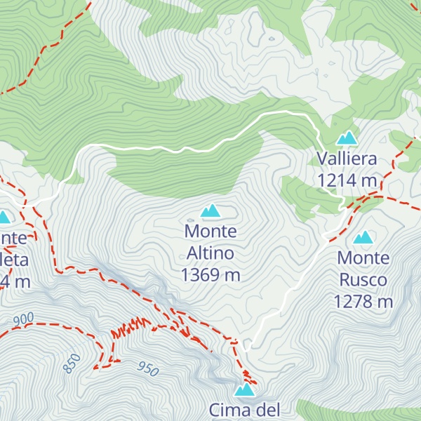Map of Monte Altino