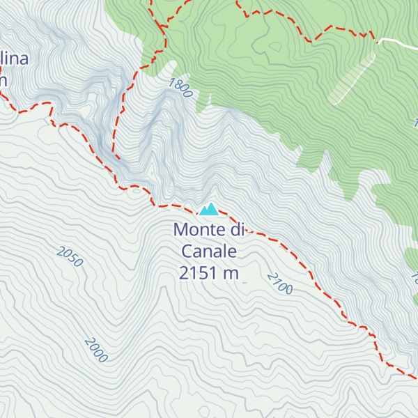 Map of Monte di Canale