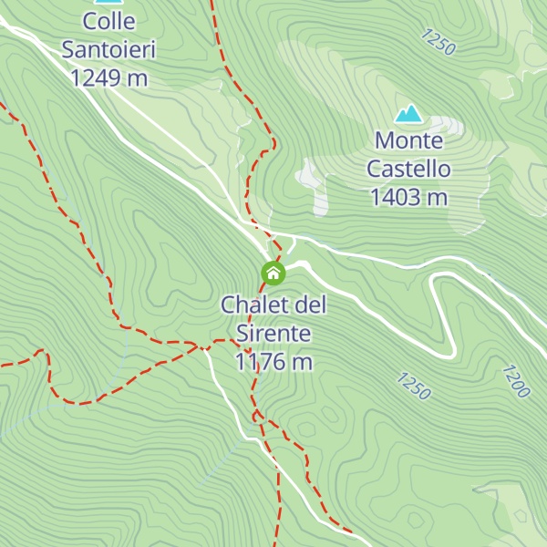 Map of Chalet del Sirente