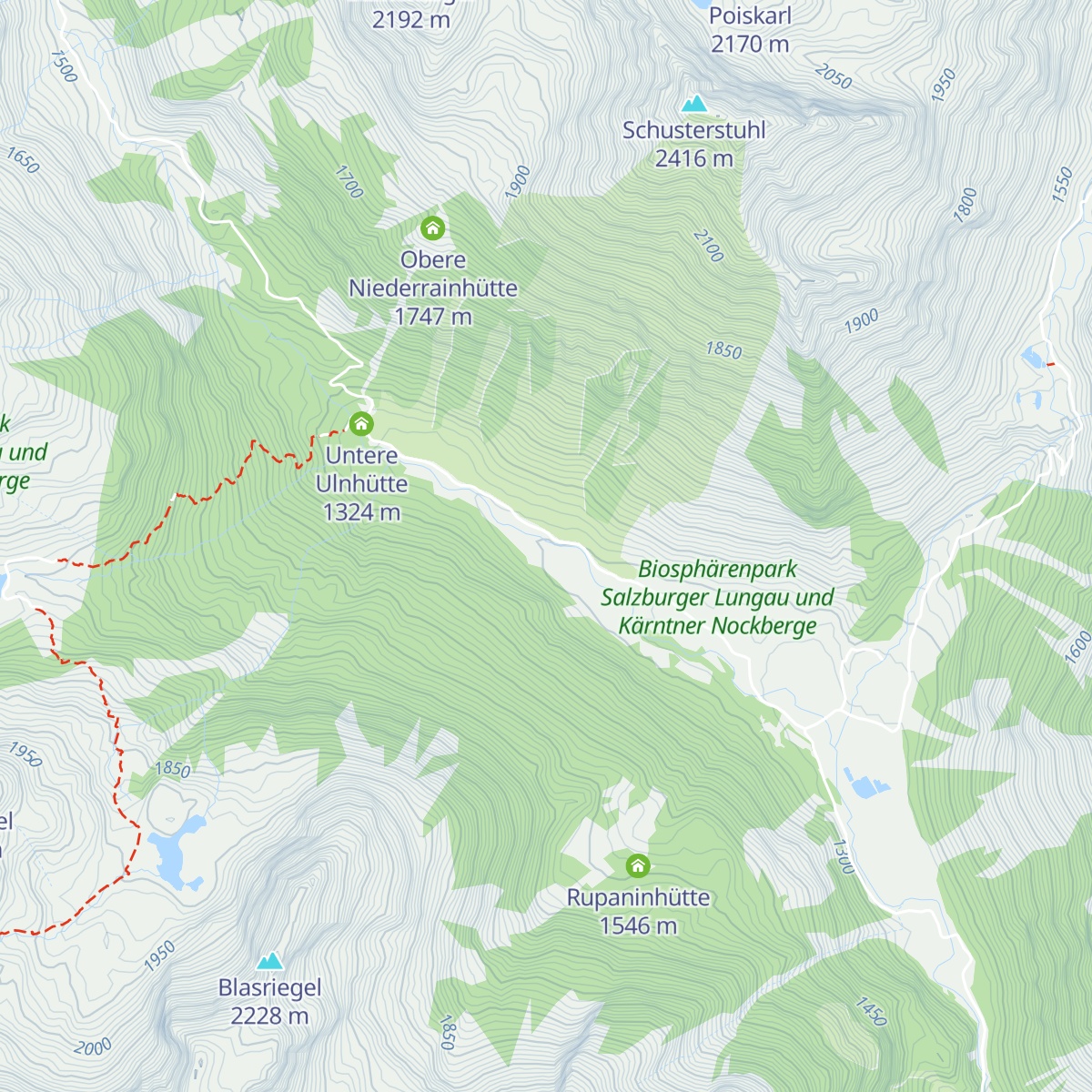 Granglerhütte map