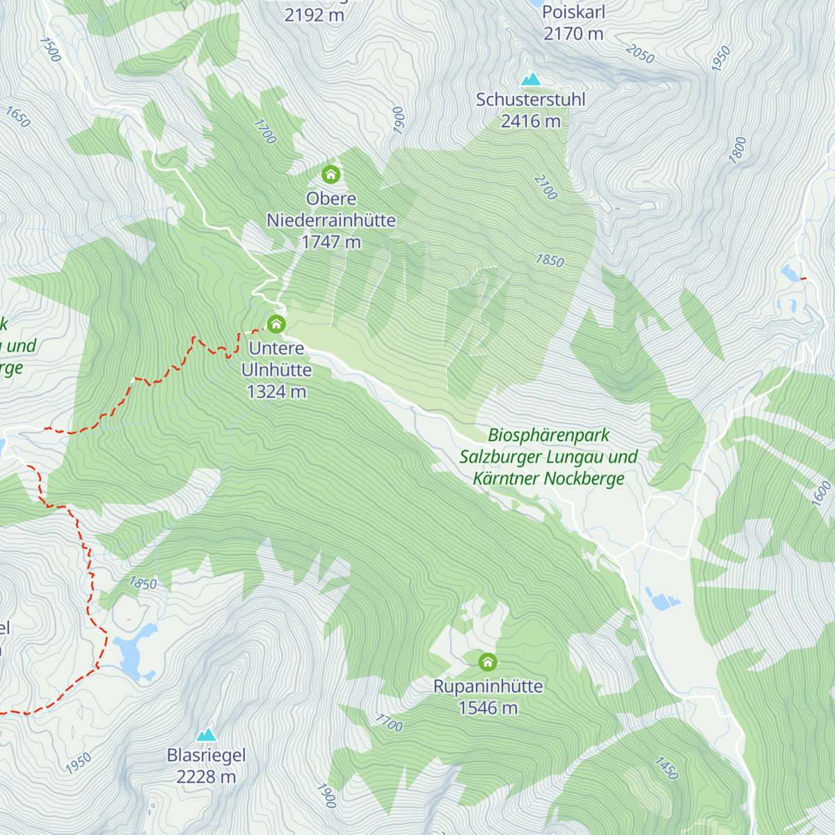 Granglerhütte map