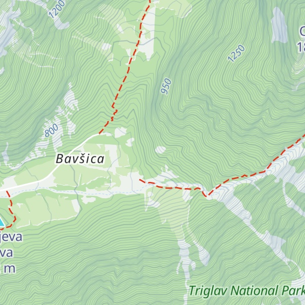 Map of Lovska koča (Bavšica)